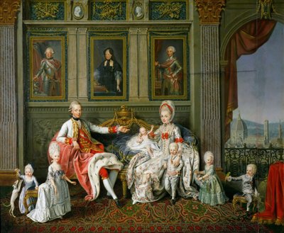 Grand Duke Leopold with His Family by Wenceslaus Werlin